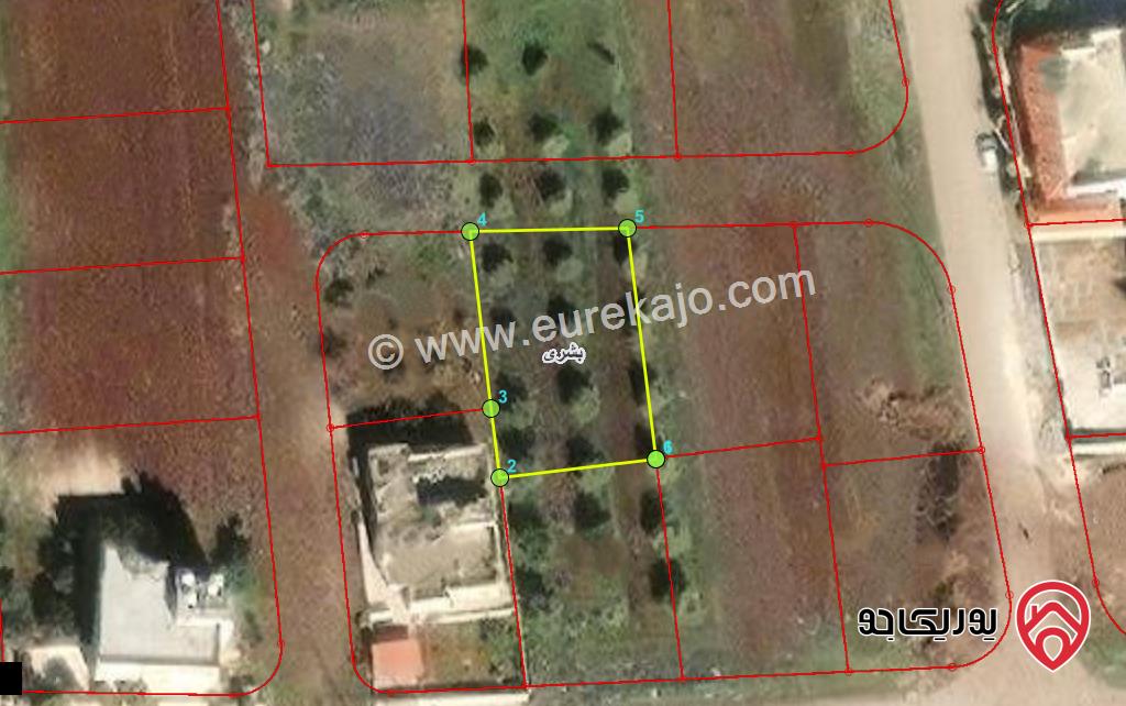 قطعة ارض مساحة 492م للبيع في اربد - بشرى شرق دوار معاذ الكساسبة