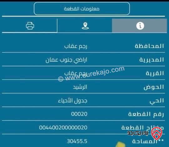  أرض للبيع في جنوب عمان (ام الرصاص) مساحة 16 دنم