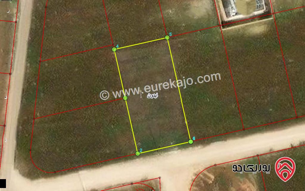 قطعة ارض مساحة 1 دونم و 35م للبيع في اربد شمال حدائق الملك عبدالله 