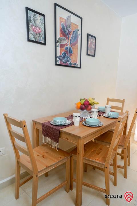 استوديو مفروش حديث مساحة 50م طابق ارضي للايجار في عمان - الرابية ضاحية الحسين 