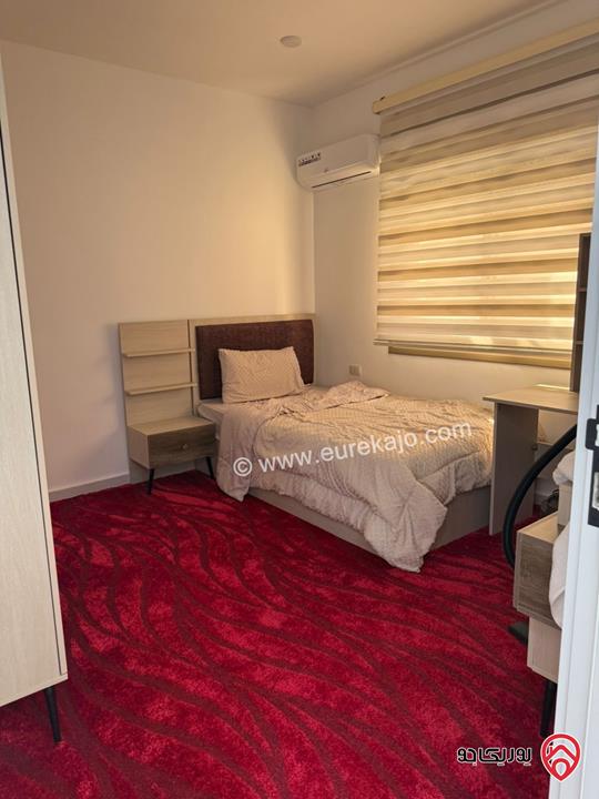 استديو مفروش جديد مساحة 40م غرفتين وحمام ومطبخ للايجار في اربد