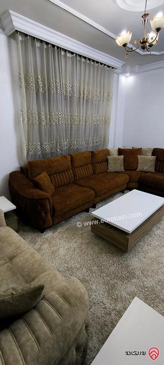 شقة مفروشة مساحة 120م للايجار من المالك مباشرة مطابقة للصور تماماً في اربد - شمال مجمع عمان الجديد /يومي أو أسبوعي أو شهري/للعائلات و العرسان