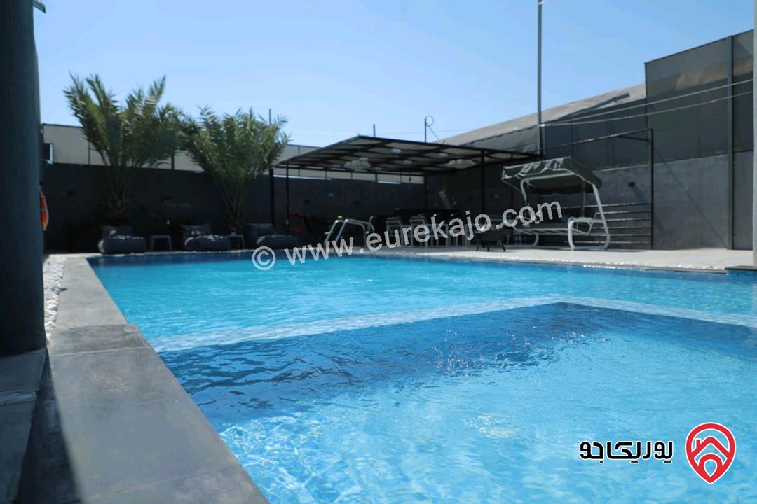 شاليه مميز مساحة 190م على أرض 288م للبيع بمواصفات مميزة في البحر الميت - جوفة الكفرين