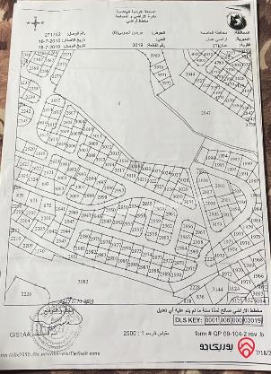 قطعة أرض مساحة 520م للبيع في عمان - ضاحية الاستقلال