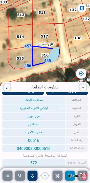 قطع أراضي عدد 3 للبيع في البحر الميت الشونة الجنوبية بسعر مغري