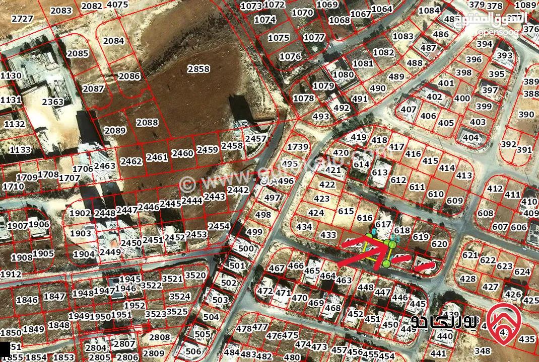 قطعة ارض مساحة 516م للبيع من اراضي شفا بدران شمال عمان منطقة سكنية واصل كل الخدمات تصلح لكافة الاستثمارات