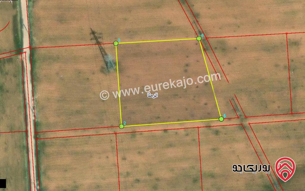 قطعة ارض مساحة 5996م للبيع في اربد غرب طريق الرمثا 