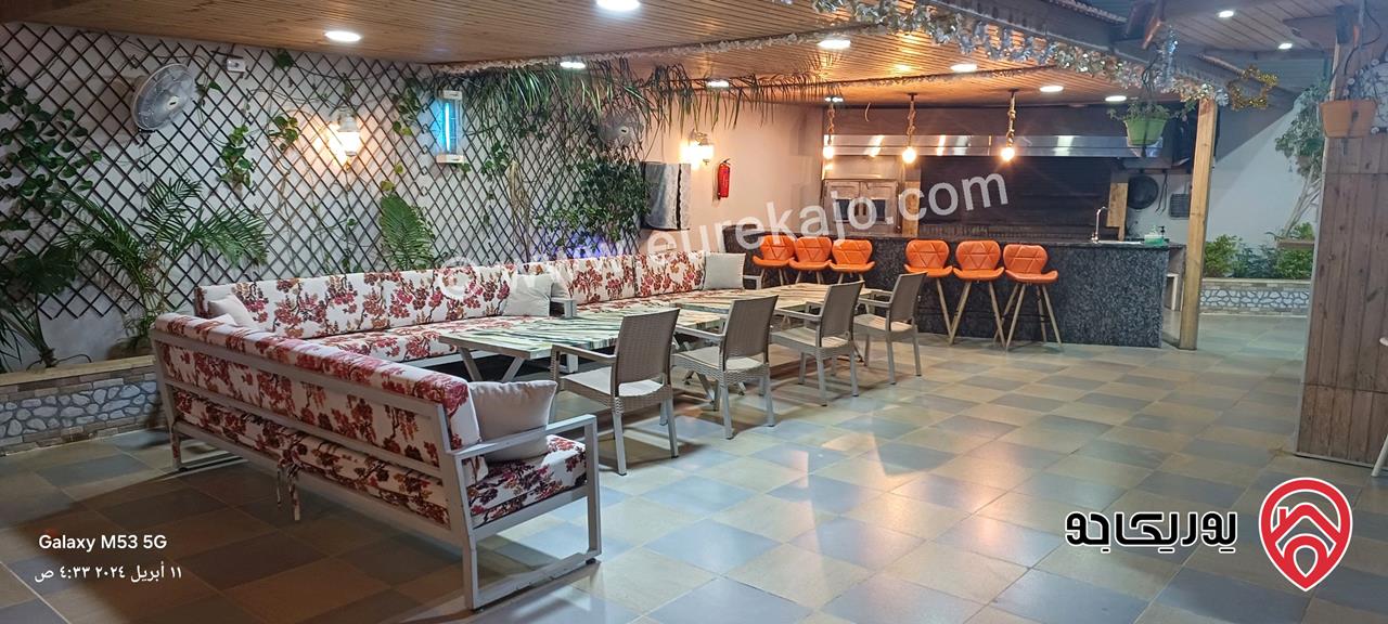 شاليه مساحة الأرض 405م والبناء 158م للبيع في البحر الميت - منطقة الرامة