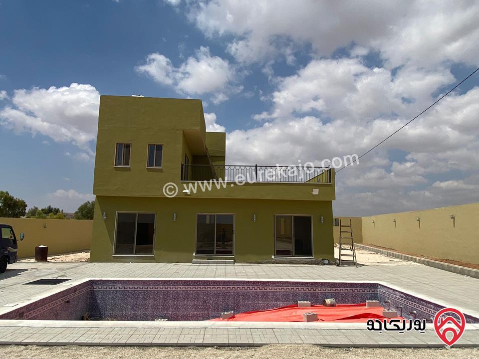 مزرعة مساحة الأرض 3427م والبناء 155م للبيع في المفرق - بلعما	