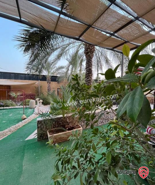 مزرعة مساحة الأرض 560م والبناء 140م للبيع في البحر الميت - جوفة الكفرين