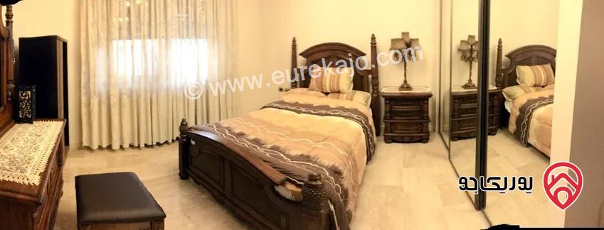 شقة مفروشة أرضية مساحة 360م مع حديقة 200م للايجار في عمان - الرابية