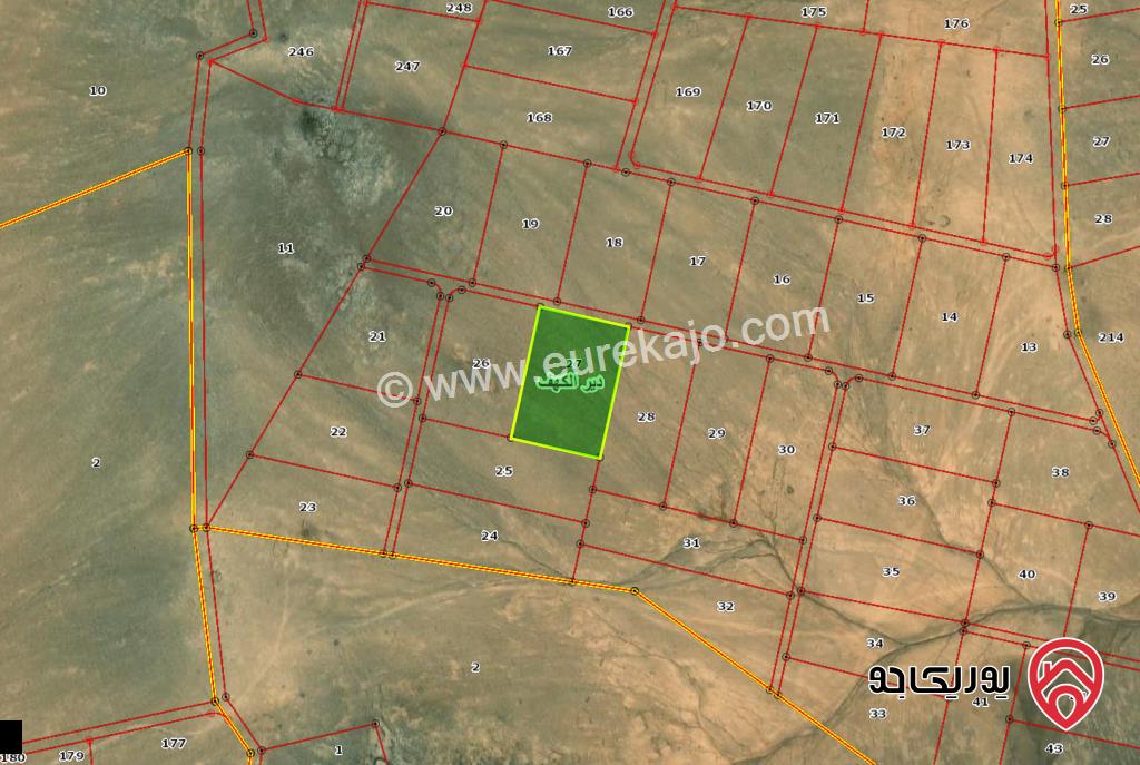 ارض مساحة 10 دونم للبيع في دير الكهف حوض رجم سوعان من اراضي المفرق البادية الشمالية 