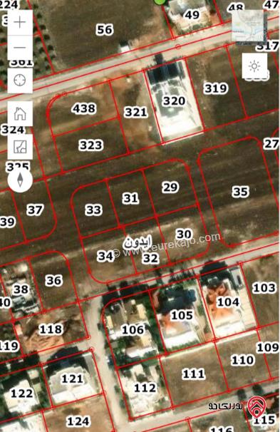 قطعة أرض مساحة 764م للبيع في اربد - ايدون	