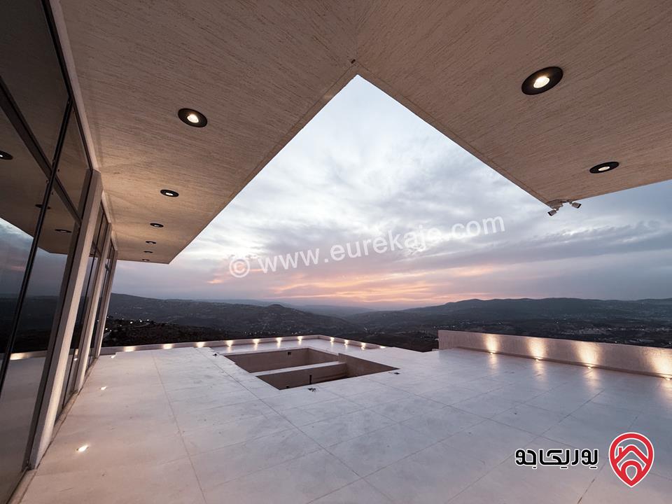 شاليه مساحة الأرض 500م والبناء 124م للبيع في جرش - الكفير