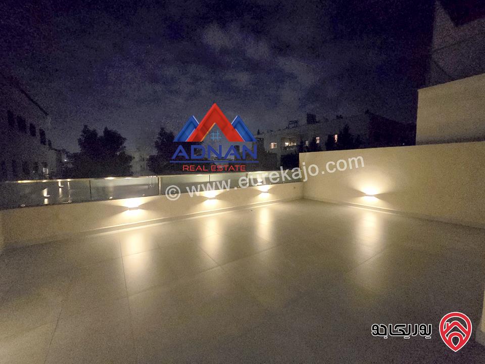 شقة ارضية جديدة مساحة 175م داخلي و 150م خارجي للايجار مفروشة في عمان - دير غبار