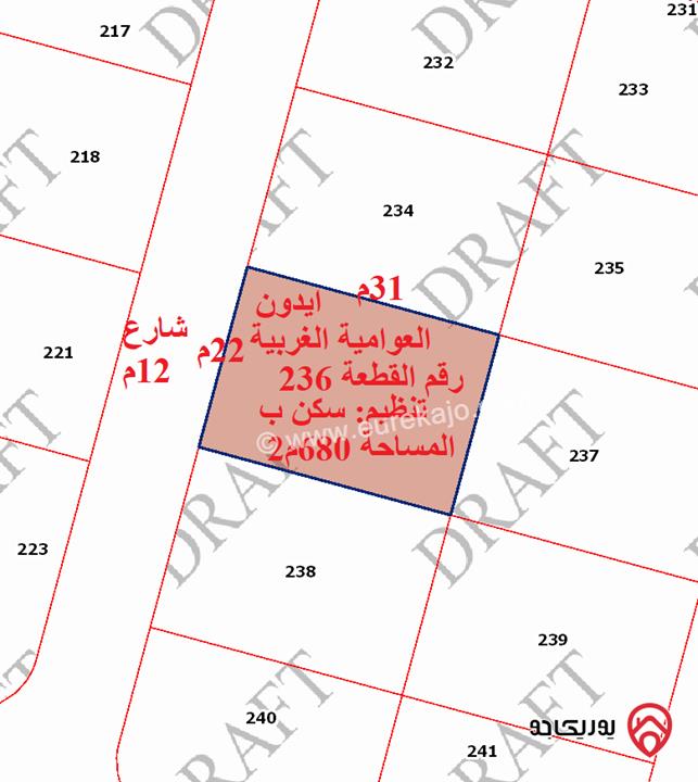 ثلاث قطع أراضي مفروزة مميزة من (المالك مباشرة) للبيع في اربد - ايدون