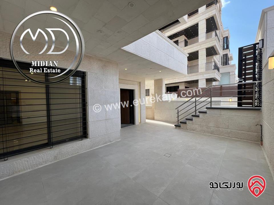 شقق ارضية و شبه ارضي جديدة للبيع في عمان - حي الصحابة مساحات 240م & 250م مع تراسات و حدائق تشطيبات فاخرة بأسعار مميزة