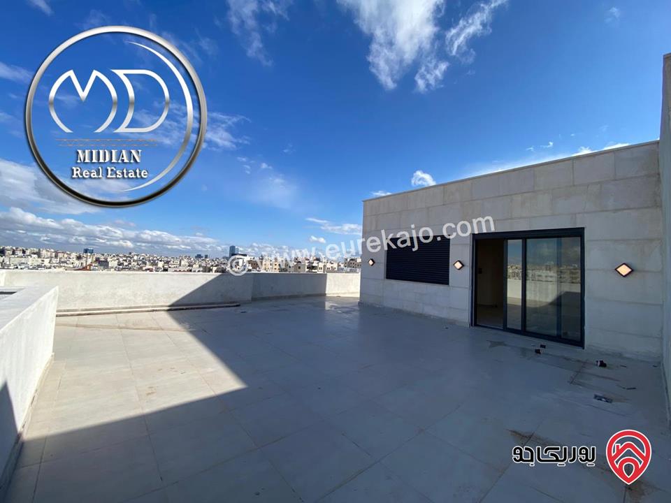 شقق دوبلكس جديدة للبيع في عمان - خلدا طابق أخير مع روف مساحات 240م & 300م مع تراسات تشطيبات ديكورات فاخرة اطلالة جميلة