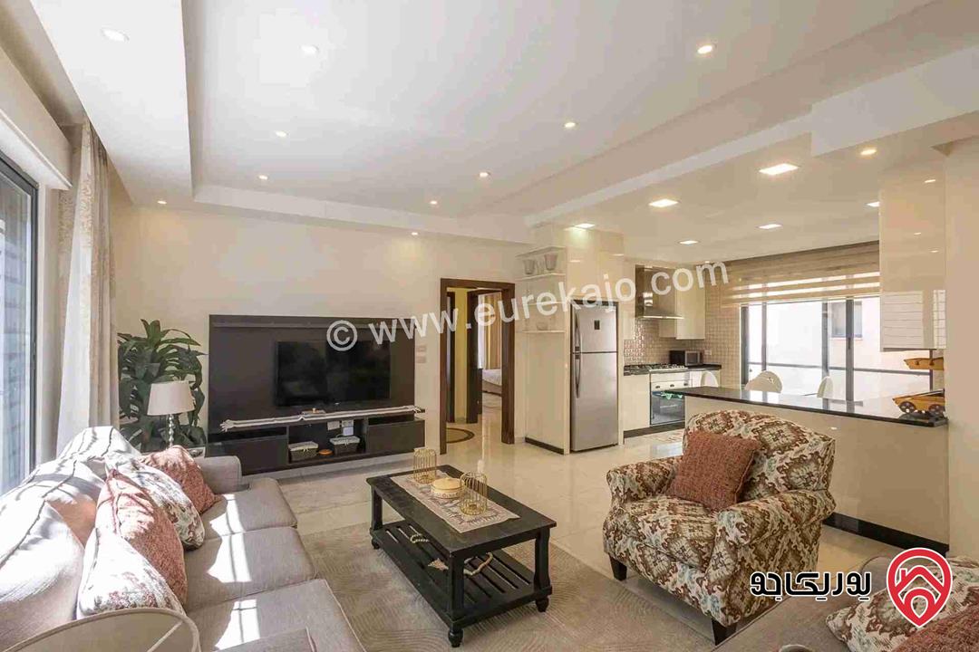 شقة مفروشة ديلكوس مساحة 106م طابق أول للإيجار في عمان - عبدون الشمالي