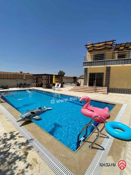 مزرعة مساحة 1300م وبناء 187م للبيع في السويمة - البحر الميت