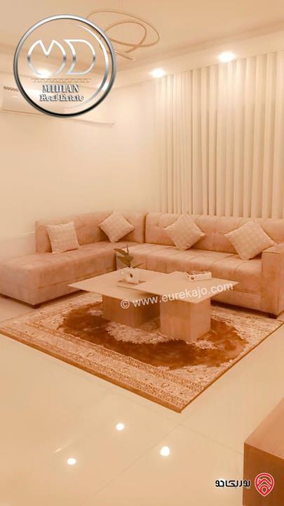 شقة مفروشة للايجار في عمان - ام السماق مساحة 135م طابق ثاني تشطيبات و ديكورات فندقية فرش فاخر