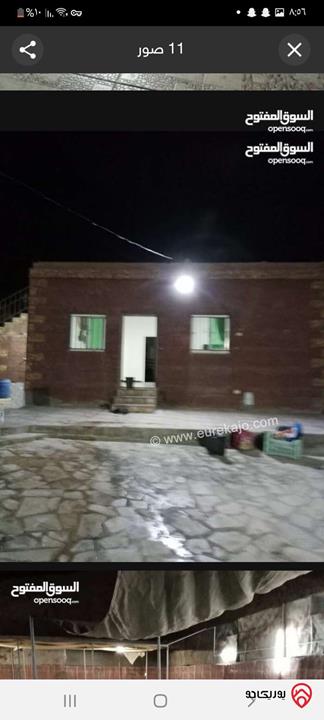 مزرعة مساحة البناء 100م على أرض 1 دونم للبيع في الغور الجوفة سكن شاليهات 