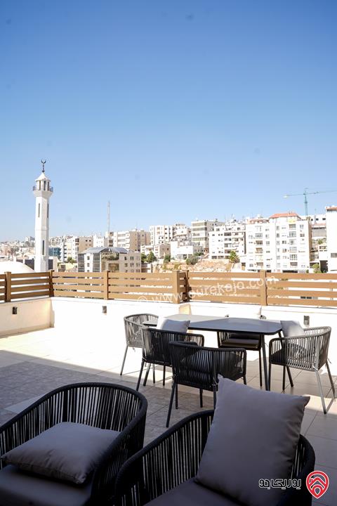 Fabulous Fully Furnished Apartment 205 m2 with Rooftop 80 m2 & Breathtaking Views – For Rent in Amman - Fourth Circle
