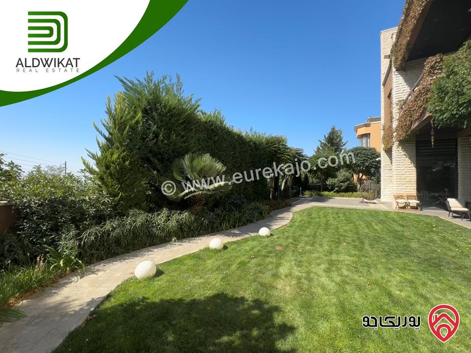 فيلا مستقلة مساحة الارض 985م ومساحة البناء 1200م ومساحة الحديقة 400م ومساحة الترس 200م ذات موقع واطلالة مميزة للبيع في عمان - بدر الجديدة