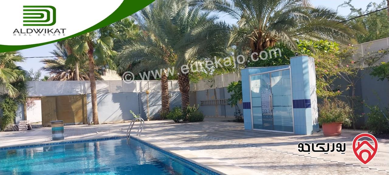 شاليه مميز مساحة البناء 180م على أرض 1300م للبيع في الغور الشونة الجنوبية