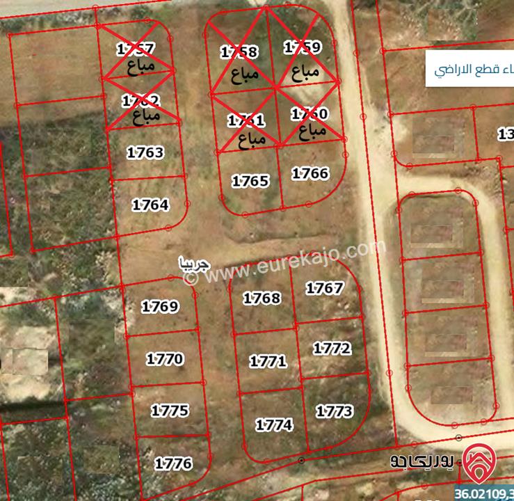 قطع أراضي مساحات من 300م - 400م للبيع في الزرقاء - جريبا