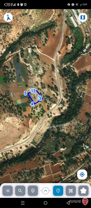 أرض مساحة 3 دونم و 400م للبيع في السلط - جلعد