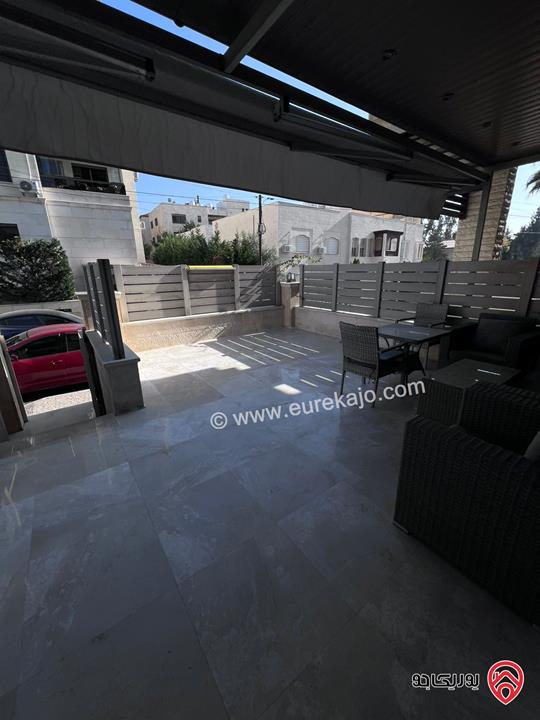 شقة ارضية مفروشة مساحة 250م للايجار في عمان - ام اذينة