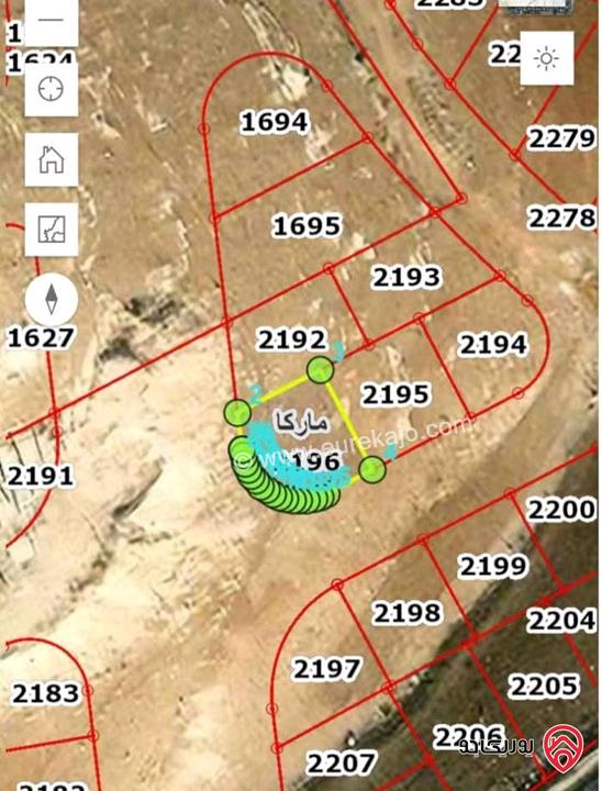 قطعة أرض مساحة 310م للبيع في ماركا المغيرات بالقرب من صالحية العابد 
