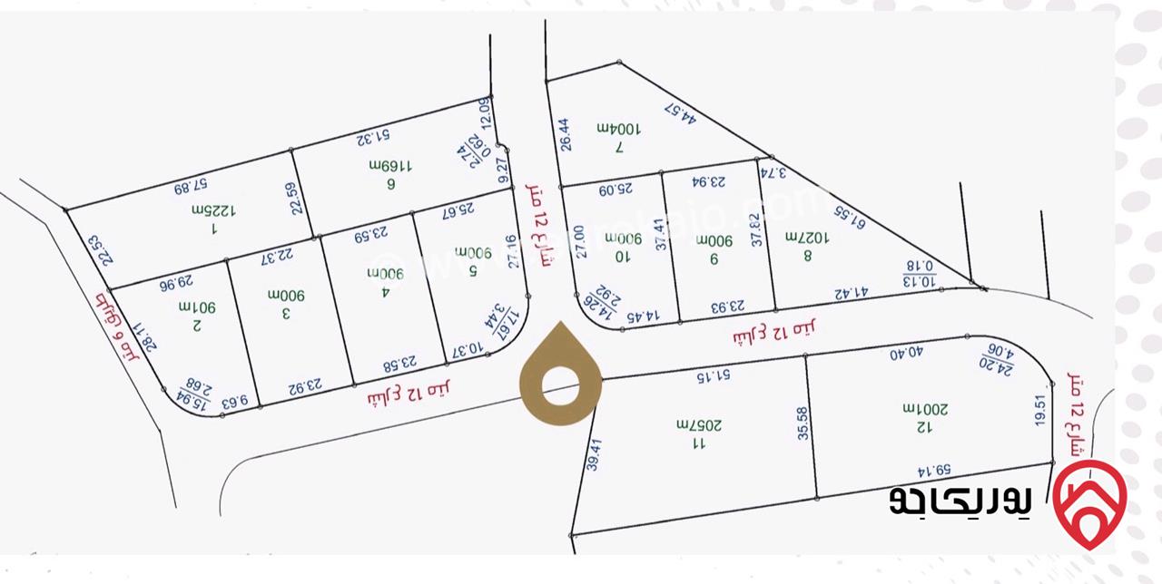 ارض مساحة 1 دونم للبيع في السلط - ام جوزة