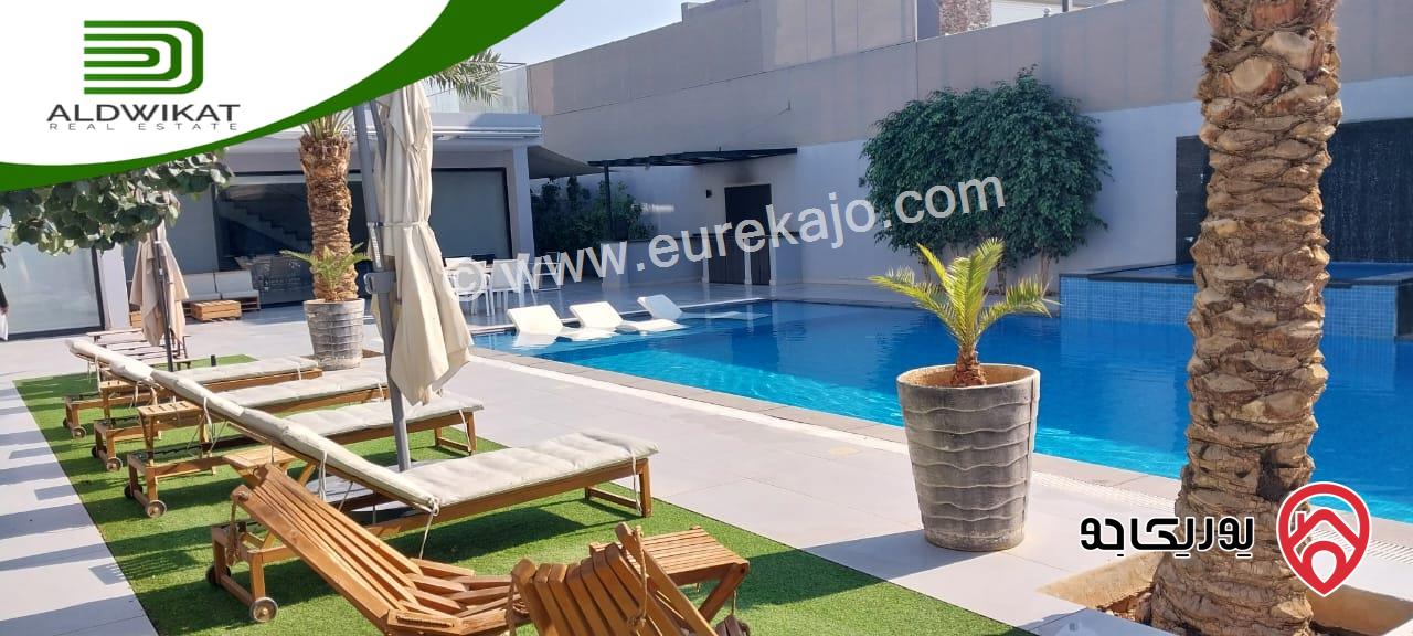 شالية للبيع في الغورمنتجع البحيرة البحر الميت مساحة البناء 200م ومساحة الارض 660م ومساحة الحديقة 300م