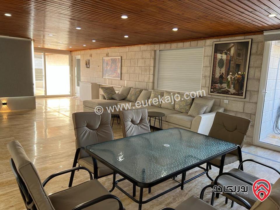 شقة فاخرة مفروشة بالكامل مساحة 370م للايجار في عمان - أم أذينة