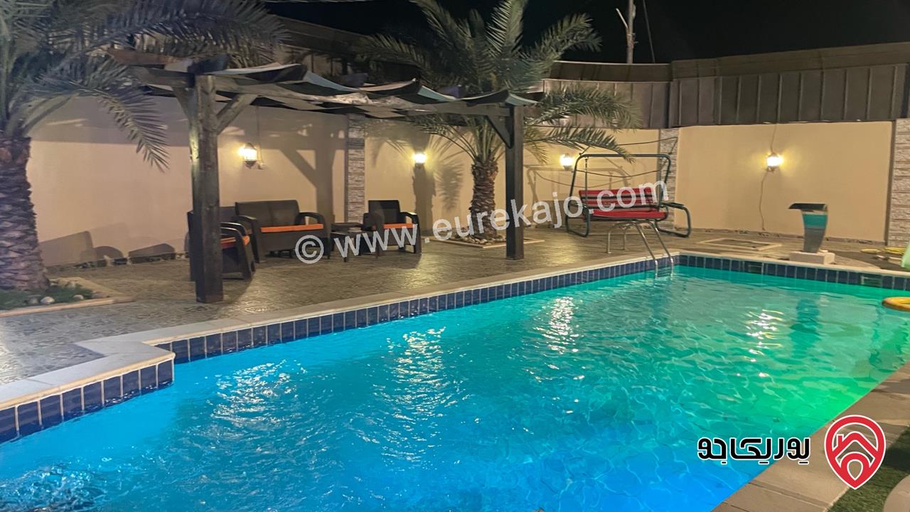 شاليه مساحة البناء 170م والأرض 530م للبيع في البحر الميت - جوفة الكفرين