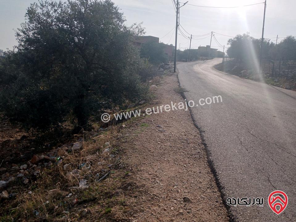 قطعة أرض مساحة 2 دونم و 225م على شارعين رئيسي وفرعي شرقي شمالي صفة التظيم سكن ج وسط للبيع في عجلون - كفرنجه