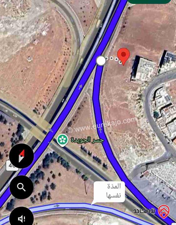 أرض مساحة 800م للبيع في عمان - الجويدة على الشارع الرئيسي 