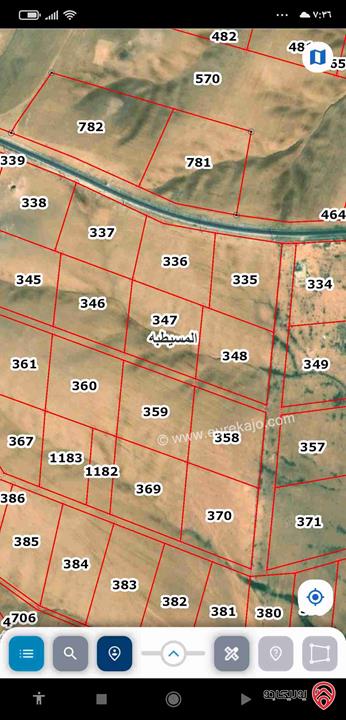  10.79 دنم للبيع المسيطبة حوض البلد / جنوب عمان، بسعر طري (( 1850 دينار الدنم)) 