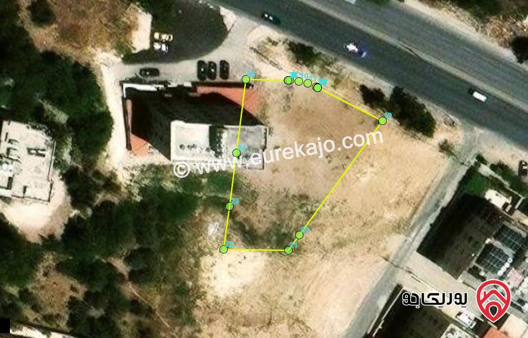 ارض مميزة مطلة على الشارع مساحتها 1136م للبيع من اراضي شمال عمان - الجبيهة ام زويتينة حوض ظهر العين