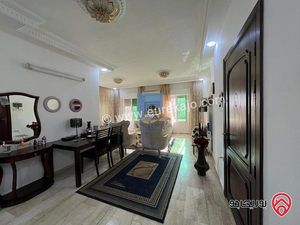 شقة فاخرة للبيع في عمان - الرابية طابق ارضي معلق 127م تشطيب سوبر ديلوكس بسعر مغري