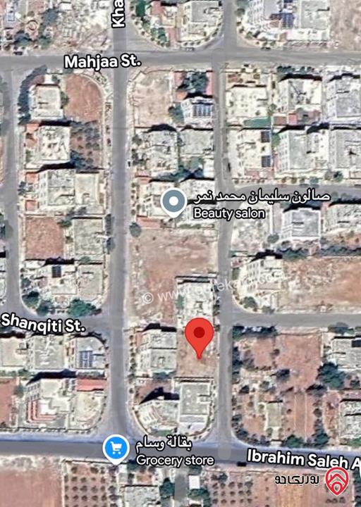 أرض مساحة 543م للبيع في عمان - اليادودة – حوض الرطيبة