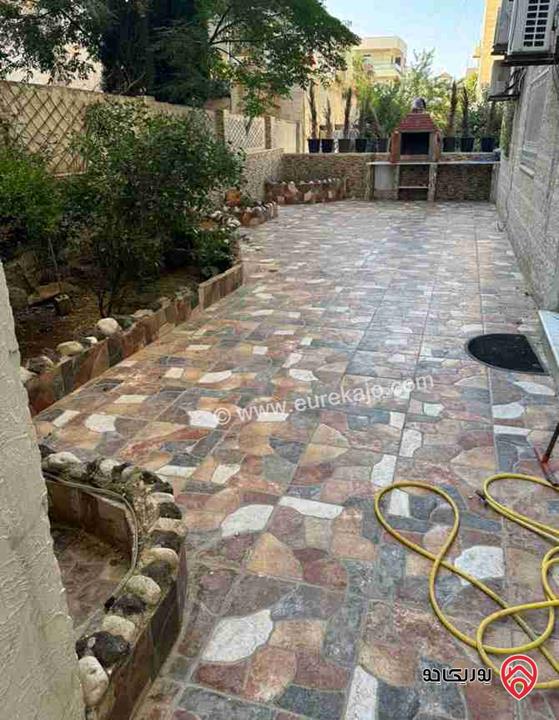 شقة فارغة طابق شبه ارضي مساحة 150م داخلي مع ترس 70م للايجار في عمان - الرابية 