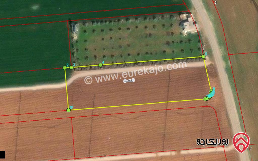 قطعة ارض مساحة 3900م للبيع في اربد على شارع الصوامع مباشرة  