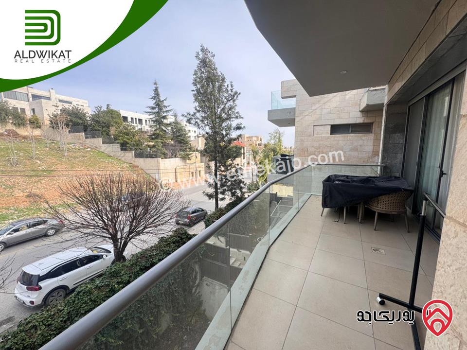 شقة طابق ثاني ضمن كومباوند مفروشة للايجار في عمان - عبدون المساحة 110م موقع اطلالة مميز