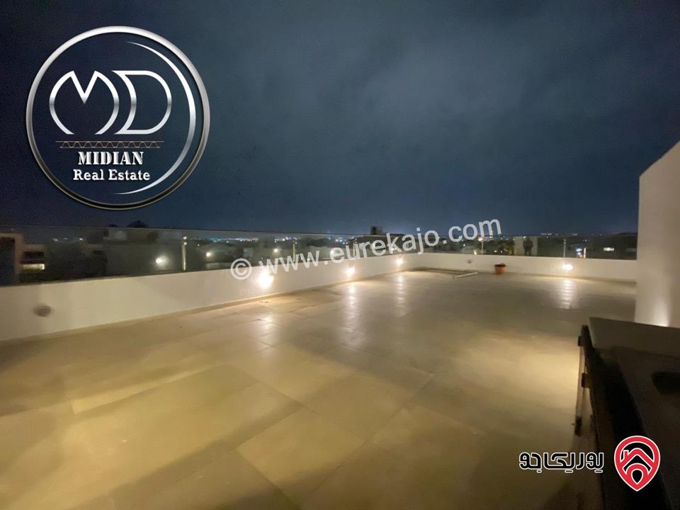 شقة دوبلكس طابق اخير مع روف للبيع في عمان - دير غبار مساحة 450م مع تراسات تشطيبات و ديكورات فاخرة اطلالة رائعة