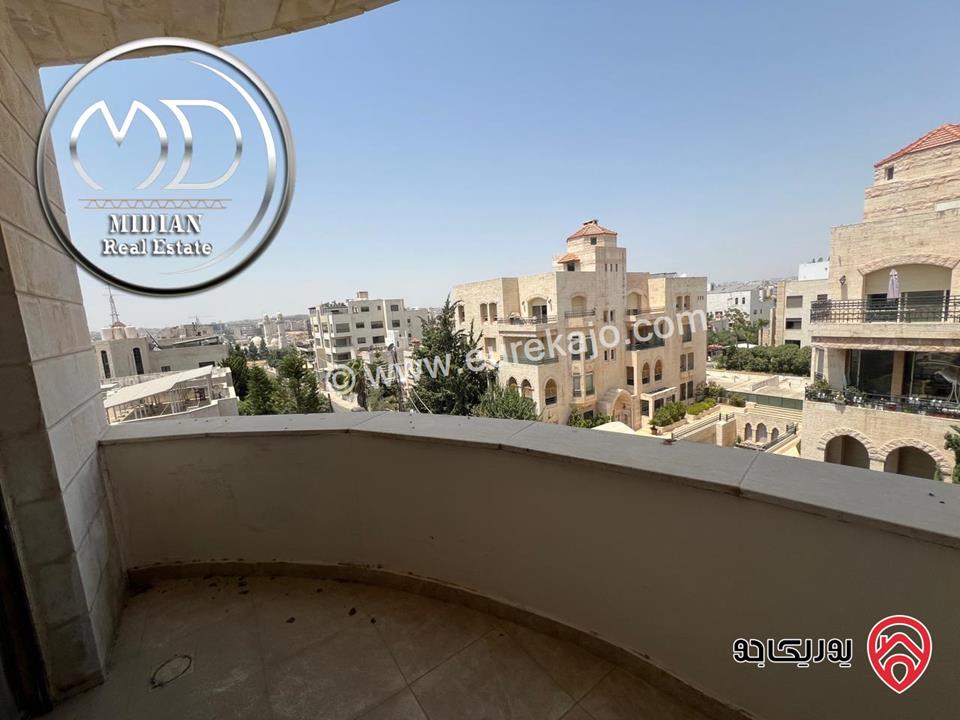 شقة فارغة للايجار في عمان - الصويفية مساحة 150م طابق ثالث تشطيبات سوبر ديلوكس اطلالة رائعة بسعر مميز