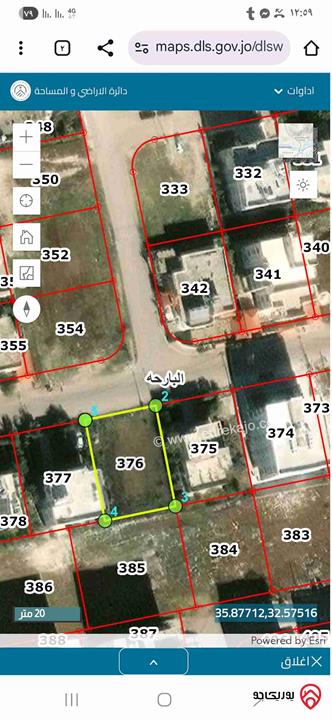 قطعة أرض مميزة مساحة 630م تصلح لبناء فيلا او بيت مستقل للبيع في اربد - البارحه