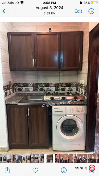 شقة طابق ثالث مساحة 82م مقسمة الى استديوهان للبيع في عمان - الجبيهة  